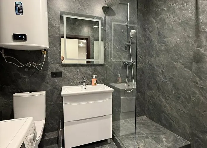 у львові на вулиці під голоском 15б 110 з чудовим видом на місто Apartamento