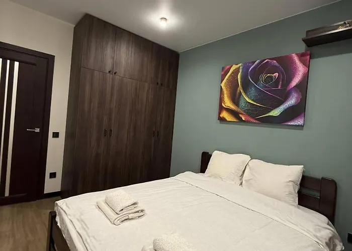 у львові на вулиці під голоском 15б 110 з чудовим видом на місто Apartamento Leópolis